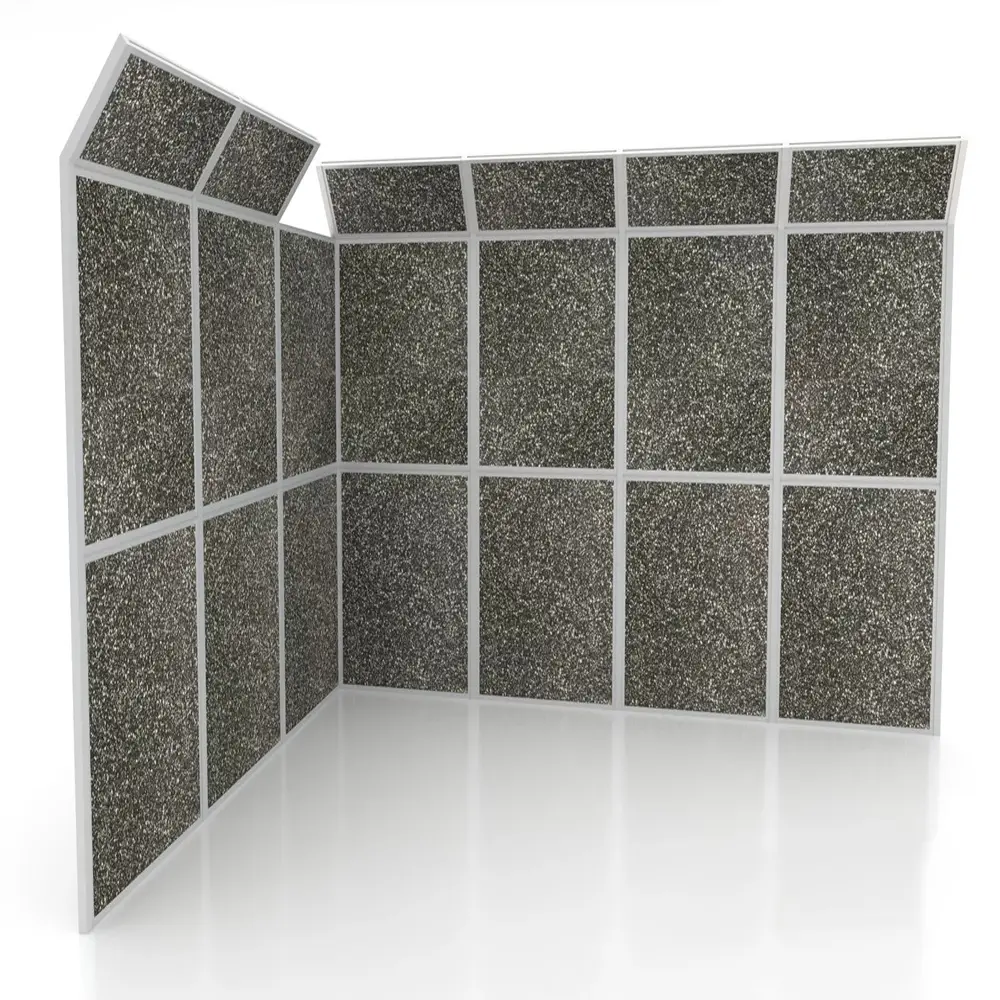 Q acoustic machine guard — industrial partition project for equipment enclosure on hall floor