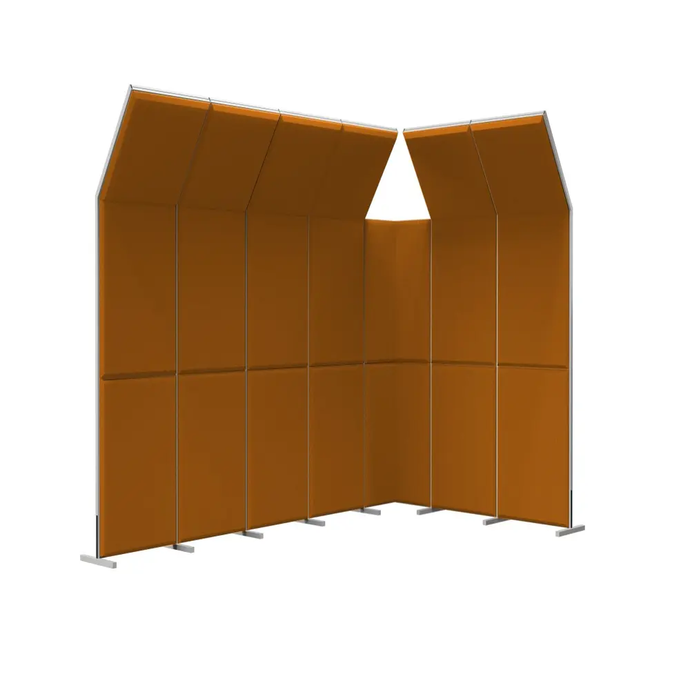 Industrial Q enclosure for machine soundproofing and zone separation on production floor